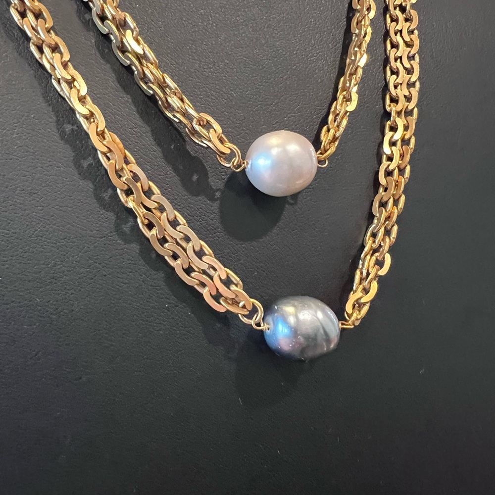 Vintage Rare 1990s Chanel Baroque Pearl Necklace - Picture 7 of 8